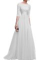 White Long Evening Maxi Dress For Women`s. 
