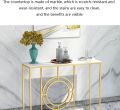 Circle Center Console Table - Entryway, Hallway, and Coffee Sofa Side Table for Small Spaces and Narrow Areas. 
