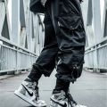 HOUZHOU Black Cargo Pants Men Joggers Hip Hop Techwear Pants Hippie Cargo Trousers for Men Streetwear Plus Size Pockets Oversize. 
