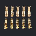 10/25 Pairs Female and Male Terminals Connector Gold Brass Wire Connector for Car 4.0mm Size PRCODE. 