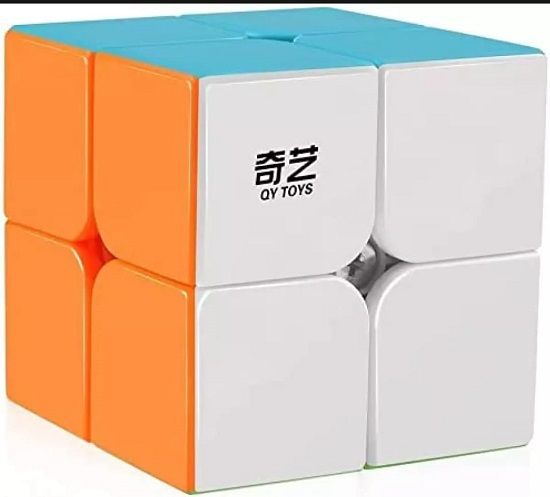 Original 2*2 Stickerless Rubiks Cube - Rubik's 2x2 Cube for Kids - Puzzle Cube - Very Smooth 2x2x2 Rubics Magic Speed Cube Puzzle Toys for Children Shape Block