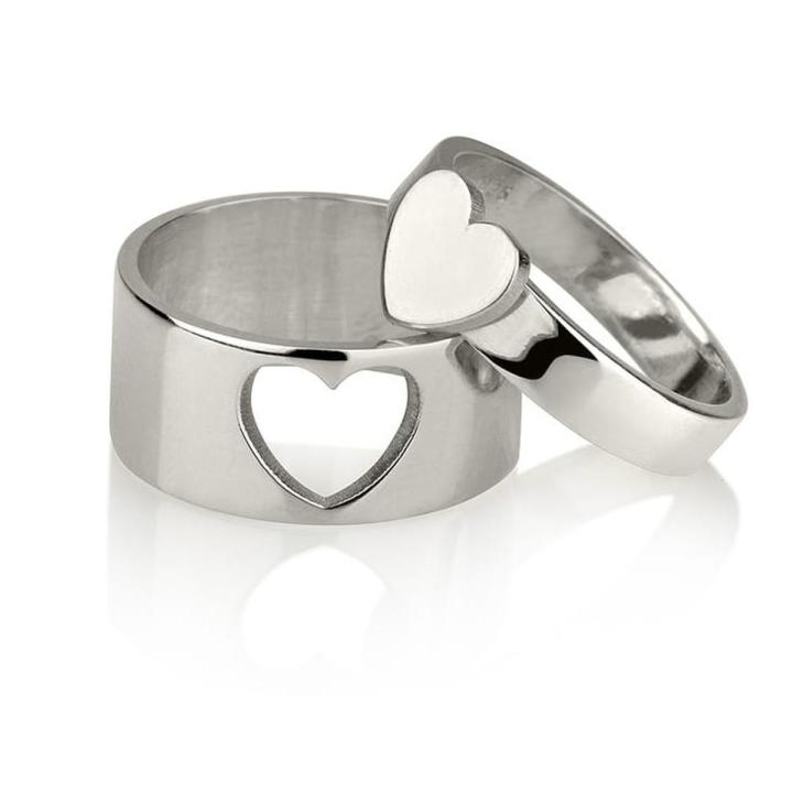 heart ring | couple ring | for girl and men | adjustable couple ring | original steel