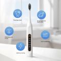 【HOT】 Portable And Rechargeable Intelligent High-Frequency Sound Wave Vibration Electric Toothbrush For Adult And Child Couples. 