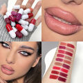 Mini 18 colors Capsule Lipstick Set Waterproof Non-stick Cup Carry Lipstick Novelty Lips Makeups DIY Lipstick For Women. 