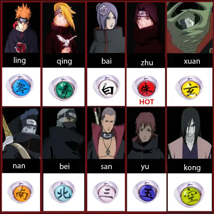 1pc%20Naruto%20rings%20akatsuki%20ring%20Member's%20ITACHI%20sasuke%20Pein%20pain%20pendants%20-%20Image%204