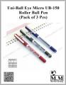 Uni-Ball Eye Micro UB-150 Roller Ball Pen  (Pack of 9 Pcs). 