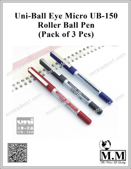 Uni-Ball Eye Micro UB-150 Roller Ball Pen  (Pack of 9 Pcs)