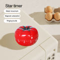 Xieniro Tomato Shaped Kitchen Timer Tomato Kitchen Timer Alarm Clock 1-60 Minutes Countdown Mechanical Reminder Stylish Tomato Timer. 