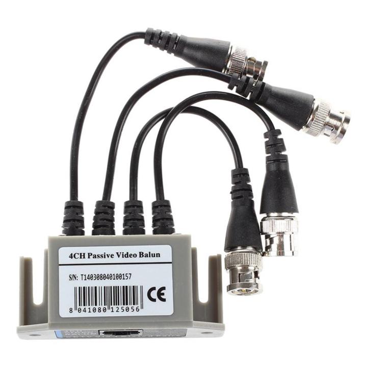 4-Channel Video Balun BNC UTP CAT5 for CCTV/ Surveillance Camera Trend