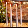 Creative Artificial LED Long Pole Flameless Electronic Candle Light Warm White Christmas Taper Candles Lamp. 