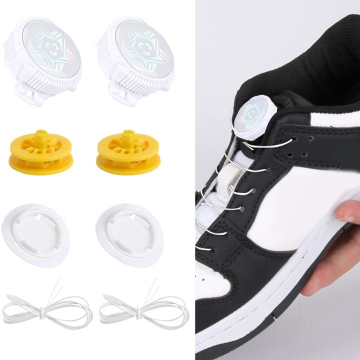 High Quality Rotating Automatic Buckle Shoes Shoelaces With Shoelace Revolving Buckle Tight-loose Buckle Repair Rotate Button