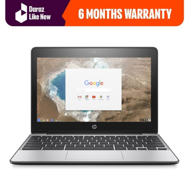 HP Chromebook 11 G4 | 16GB Storage | 2GB RAM | 11.6″ Display | Factory Playstore | Black & Silver - Daraz Like New Laptops