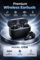 Wireless Earbuds U49 U56 U57 U60 | Bluetooth 5.0 / 5.1 / 5.3 | ENC Noise Cancellation | HiFi Stereo Sound | 30H Playtime | Touch Control | TWS Earbuds Price in Pakistan. 