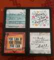 Photo Frame Set of 2 Wall Hanging Frames Motivational Quote Picture Frames Inspirational Photo frame 8 * 8 inches. 