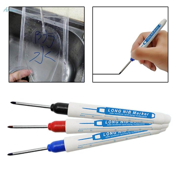 Long Nib Permanent Marker Pen Construction Carpentry Woodworking Marker