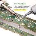 Solder Sucker No Clog Aluminum Desoldering Pump Heat Resistant Elastic Silicone Tube with Strong Vacuum Suction 1 PCS. 