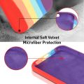iPhone 7 Plus Case, iPhone 8 Plus Rainbow Soft Flexible Silicone Gel Microfiber Lining Shell Full Body Shockproof Protection Bumper Hard Back Cover for iPhone 7/8 Plus 5.5 Inch. 