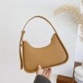 Purple Underarm Bag Girls Small Handbags Ladies Fashion Design Shoulder Bags Soft PU Leather Handbags Women Purple Underarm Bag. 