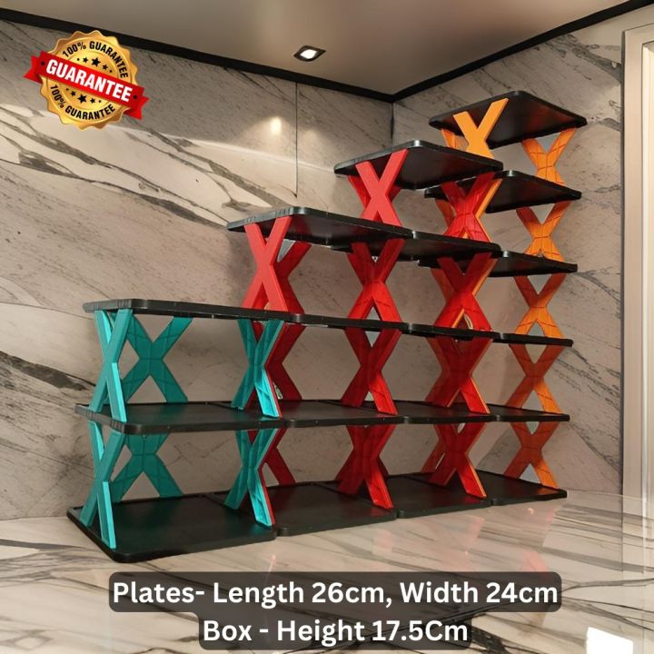 Stackable Shoe Rack Organizer – Space-Saving 3, 4, 5, and 6 Layer Shoe ...