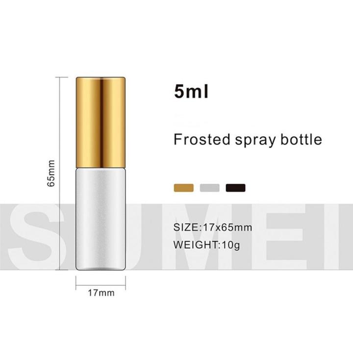 5ml Glass Perfume Bottle Fashion 1.7x6.5cm Glass Sample Separate Bottling Separate Bottling for Woman Home