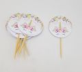 UNICORN THEME CUPCAKE TOPPER IN WHITE COLOR - PACK OF 10 CUPCAKE TOPPERS - UNICORN CUPCAKE TOPPERS. 