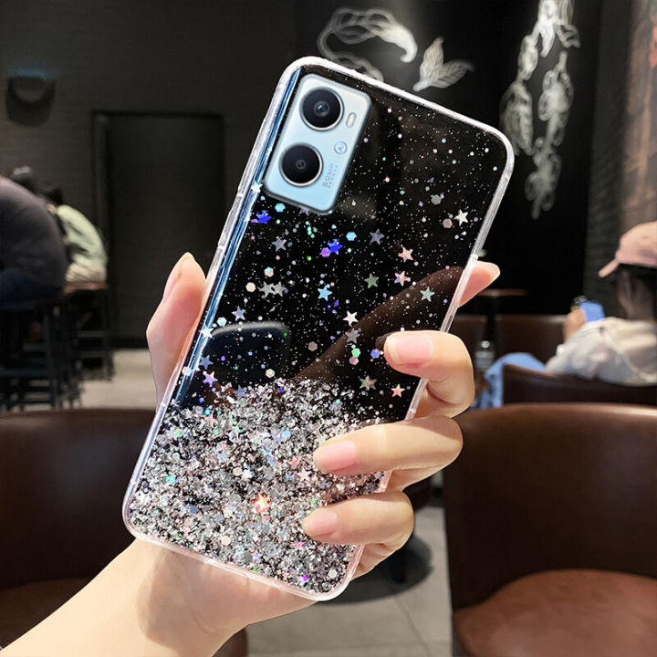 Look Glitter per Oppo A76 A96 & Realme 9i | Cover Cadorabo Silicone