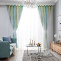Migeet Star Curtains Stars Blackout Curtains for Kids Girls Bedroom Living Room Colorful Double Layer Star Window Curtains, 1 Panel (40"W x 52"L,). 