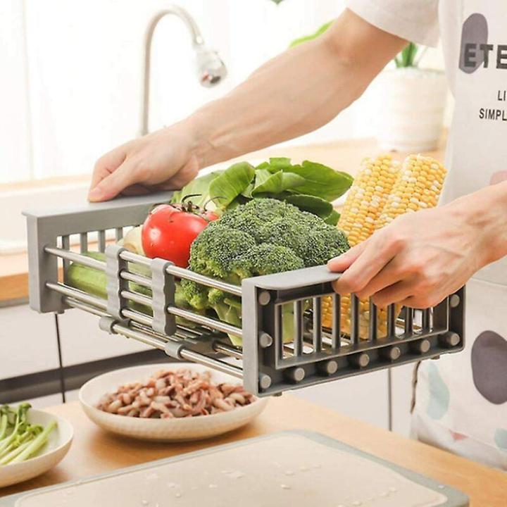 Kitchen%20Sink%20Adjustable%20Rectangular%20Strainer%20Drain%20Fruit%20Vegetable%20Dishe%20Black%20Basket%20Storage%20Rack%20Stainless%20Steel%20-%20Image%206