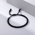 Classic Black White Bracelets Bangles Tibetan Buddhist Adjustable Handmade Braided Knots Bracelet Wrist Jewelry For Women Men. 