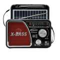 Solar Radio - All in One Portable Radio Rechargeable FM - AM - SW Portable World Bands Receiver MP3 USB - Memory Card - AUX Supported. 