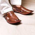 Peshawari Chappal Tripple gair Pure Leather Double Shade PC-02. 