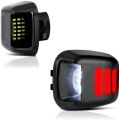 2Pcs Red Tube SMD LED License Plate Light for Nissan Navara D40 2005 2016. 
