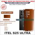 Itel S25 Ultra full Back 360 Protection skin wrap with sides and camera protection premium quality full cover. 