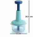 Best Quality Manual Push Chopper Machine with 3X blades – 1.5 ml Multi-Function Food Processor – Perfect for slicing, dicing and chopping.. 