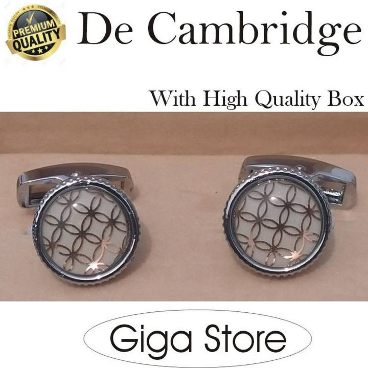 Cufflinks - De Cambridge White GS03 Giga Store