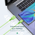 TOPK AN84 Micro USB Type C Cable for XiaoMi redmi note 9 3A Fast Charging Liquid Silicone Mobile Phone Data Cable for Samsung. 