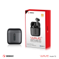 Sigma WAVE T-2 TWS Wireless Earphone Bluetooth 5.1 Headphone Headset True Wireless Earbuds Handsfree Ear Buds. 