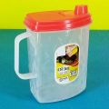 Random Color Kitchen Plastic Oil Jug With Lid & Handle - 1 Liter, Plastic Oil Bottle for Cooking Use Oil Containers. 