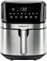 Sokany Smart Essential Air Fryer,1700W,8L Capacity,SK-8042,Bluetooth,Silver, 220V supply voltage International warranty. 