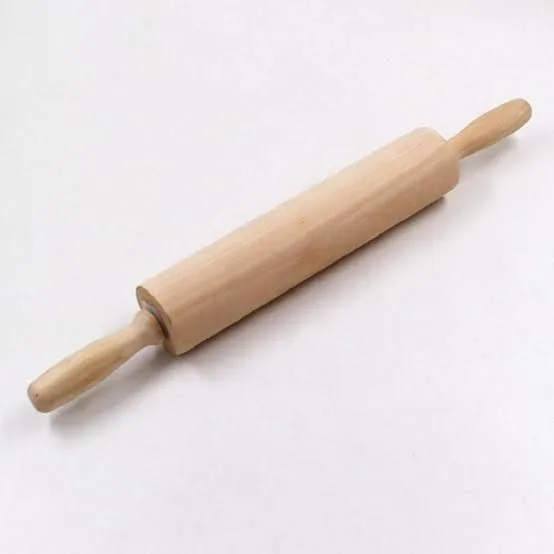 Wooden Rolling Pin Rotatable Roller Pin For Roti Making Wood Rooling ...