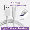 For Blackview Bv 9700 9600 6800 9500 Oukitel U25 23/18 Wp2 P10000 pro K10 K9 Ulefone DOOGEE USB-C cordUSB Type C charger Cable. 
