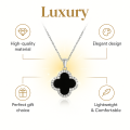 Elegant Clover Pendant Necklace for Women – Gold & Silver Chain Fashion Jewelry, Stylish Gift Jewelry. 