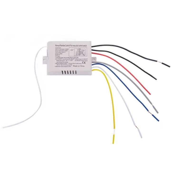 4%20Channels%20ON/OFF%20220V%20Wireless%20Lamp%20Remote%20Control%20Switch%20Receiver%20Transmitter%20-%20Image%205