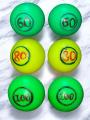 Pack of 6 Cricket Practice Anda Plastic Ball (40g, 60g, 80g, 100g). 