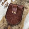 Retro Belt Waist Bag Compact Metal Buckle Hangable Medieval Money Pouch Medieval Unisex PU Leather Coin Bag for Costume. 