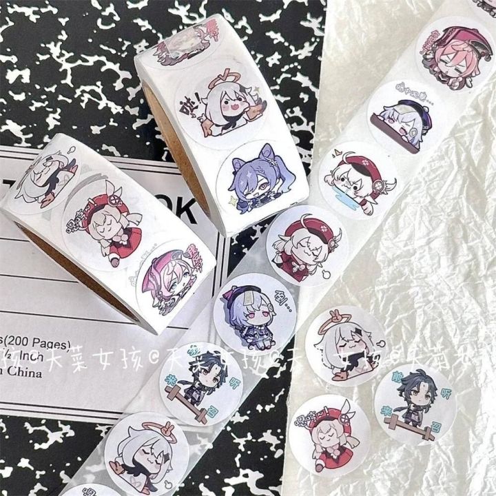 500pcs Genshin Impact Sticker Paper Kaedehara Kazuha Stickers Graffiti for Waterproof Cup Labeling Decal Scrapbook Birthday Card