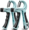 Histro Pack of 2 Hand Grip Strengthener counting Adjustable Resistance 10-130 Lbs Forearm 5 to 60kgs Hand Grip Strengthener Adjustable Resistance 22-130 Lbs (10-60kg) - Fitness Equipment Spring Loaded for Muscle Recovery Hand Gripper Trainer, Exerciser,. 