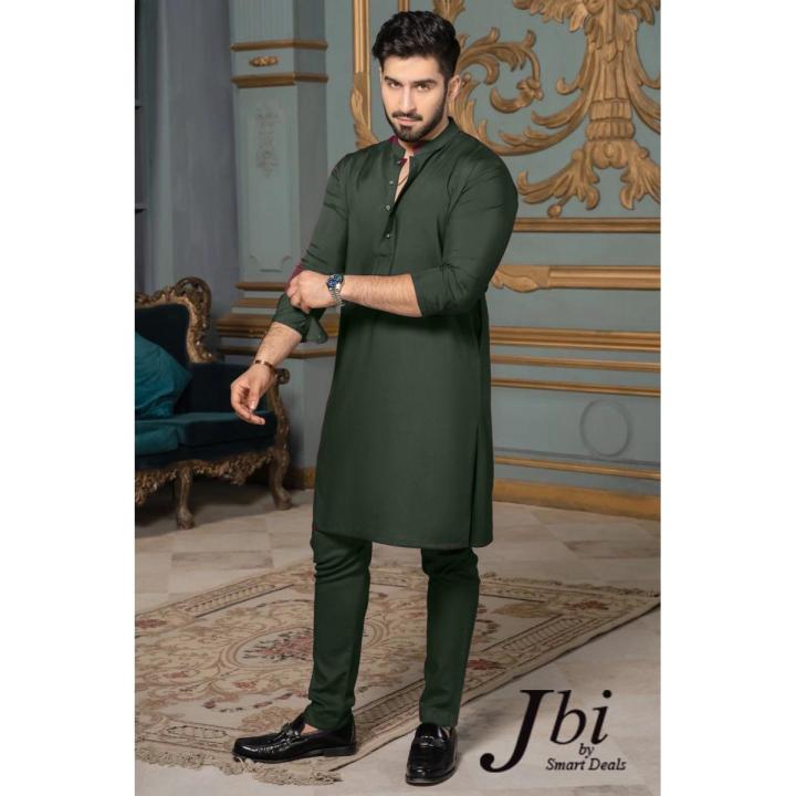 Green Men's Shalwar Kameez