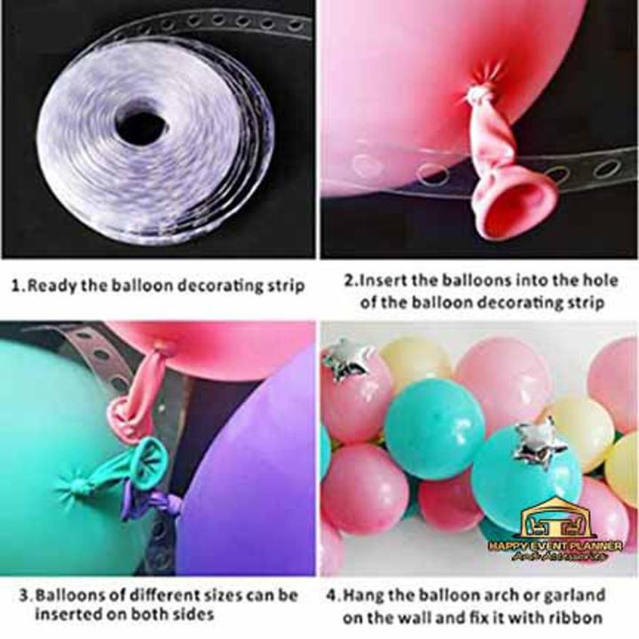 Balloons Arch Strip Decorating Balloons Strip, make Birthday Garland design.