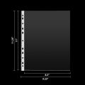 100 Pages A4 size Sheet Protectors - Clear and Durable-A4 Clear Plastic Punched Pockets File Paper Protector. 